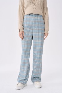 Spodnie Damskie Alaska BS Krata Błękit