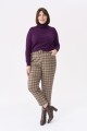 Spodnie damskie Loan plus size karata brąz (6).jpg