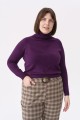 Spodnie damskie Loan plus size karata brąz (5).jpg