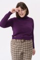 Spodnie damskie Loan plus size karata brąz (4).jpg
