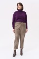 Spodnie damskie Loan plus size karata brąz (3).jpg