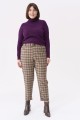 Spodnie damskie Loan plus size karata brąz (2).jpg