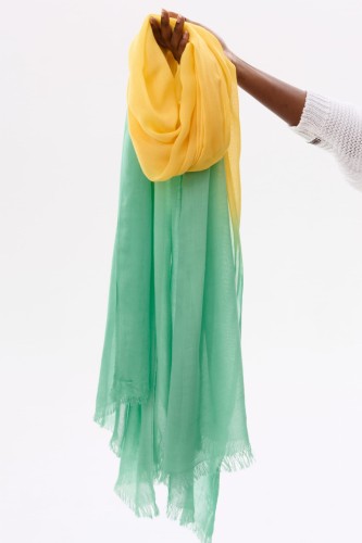Szal Damski SP-01 BS Mięta / Bananowy