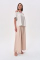 Spodnie cygaro świetlisty beż i bluzka MIRAYA BS ekri (3).jpg