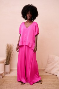 Spodnie Damskie Cygaro BS Fuksja