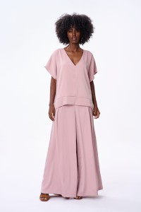 Spodnie Damskie Cygaro BS Antyczny Róż