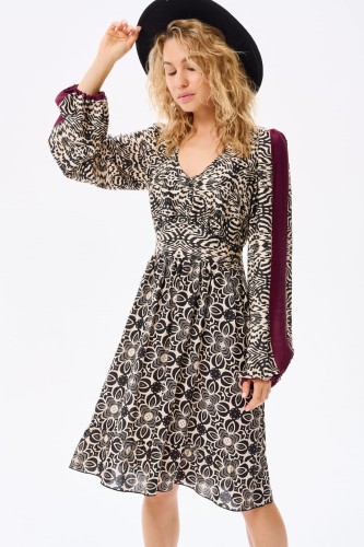 Sukienka Lupita Czarny / Beż