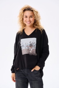 Sweter Damski Calma BS Czarny