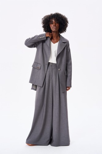 Spodnie Damskie Vida BS Szary Melanż