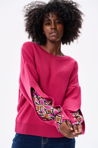 Sweter Damski Czarter Fuksja / Dva 628