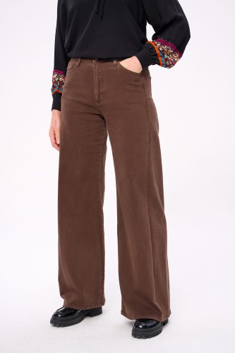 Jeansy Damskie 3D 9240 / 80 Czekolada