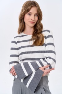 Sweter Damski Taya Ecru / Grey