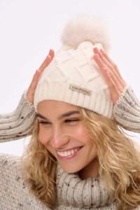 Czapka Damska Reyra Ecru