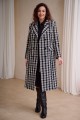 Płaszcz Damski Amber 2 BS Krata Czarny  Biały (2).jpg