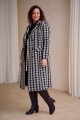 Płaszcz Damski Amber 2 BS Krata Czarny  Biały (3).jpg