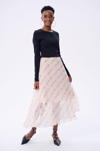 Sukienka Duetta Black / Light Beige