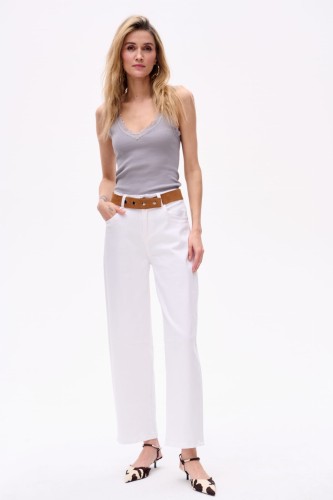 Spodnie Damskie 3D 8059-1 Ecru