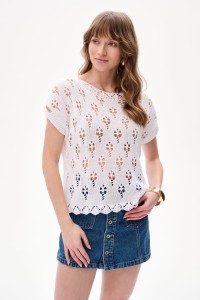 Bluzka Damska Floris Ecru