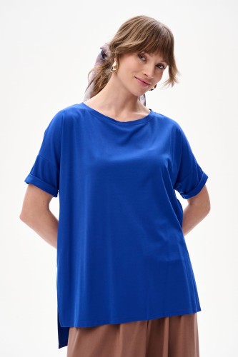 Bluzka Damska Renzi Electric Indigo