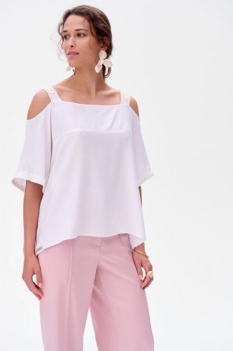 Bluzka Damska Miri Ecru