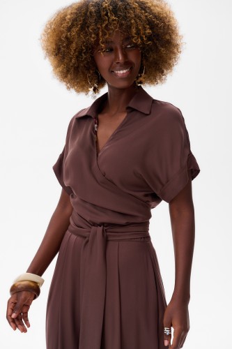 Bluzka Damska Aria Chocolate