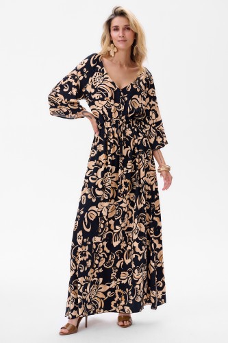 Sukienka Frida 2 Black / Beige