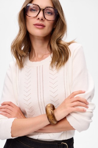 Sweter Damski Elii Ecru