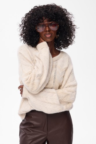 Sweter Damski Kolise Light Beige