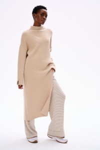 Tunika Swetrowa Damska Meg Jasny Beż