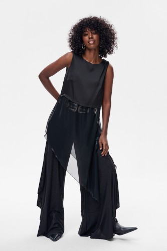 Tunika Damska Glossy Czarny