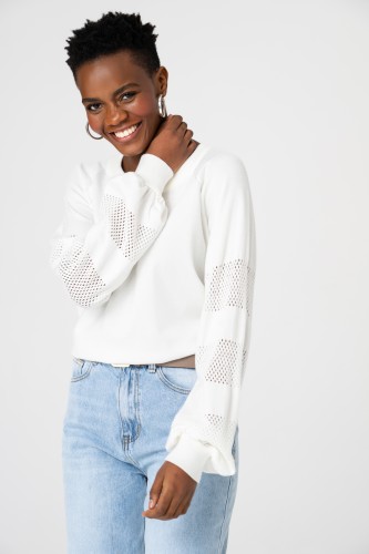 Sweter Damski Niya Ecru