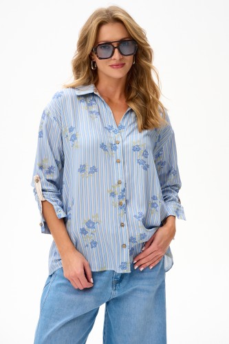 Koszula Damska Paula Light Blue