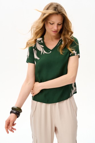 Bluzka Damska Una Dark Green