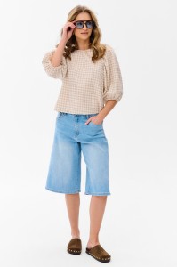 Bermudy Damskie 3D 1729 Light Jeans