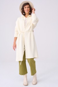 Płaszcz Damski Huggo Ecru