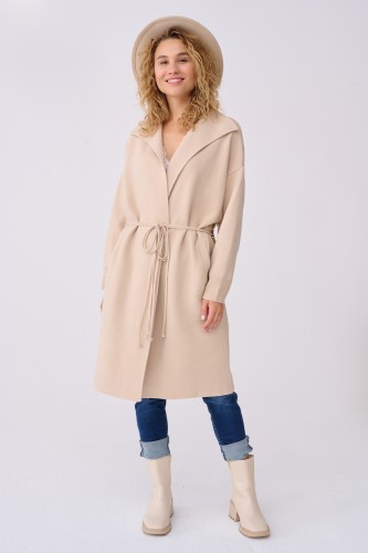 Płaszcz Damski Huggo Light Beige