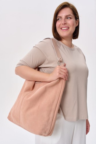 Torebka 2 BS Skóra Naturalna Beż