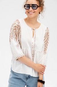 Bluzka Damska Selena Off White