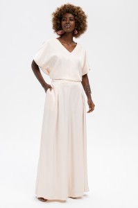 Spodnie Damskie Cygaro Ivory