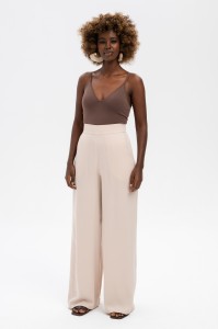 Spodnie Damskie Queen Light Beige