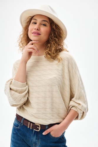 Bluzka Damska Kally Light Beige
