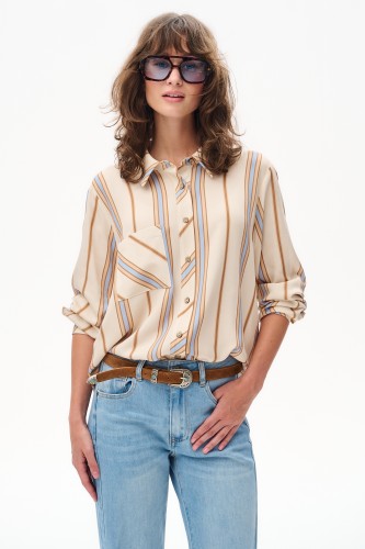 Koszula Damska Zoe Light Beige