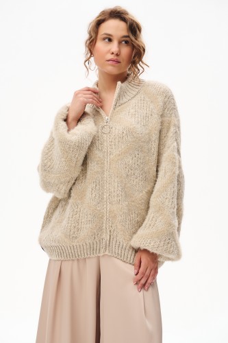 Kardigan Damski Tuki Light Beige