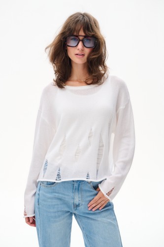 Sweter Damski Holine Ecru
