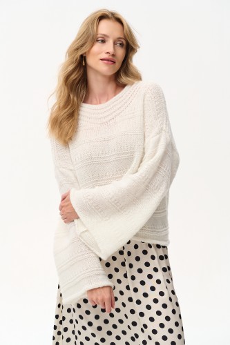 Sweter Damski Hiro Ecru