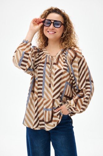 Bluzka Damska Zora Beige