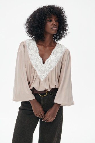Bluzka Damska Elsi Beige