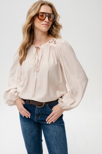 Bluzka Damska Roko Light Beige