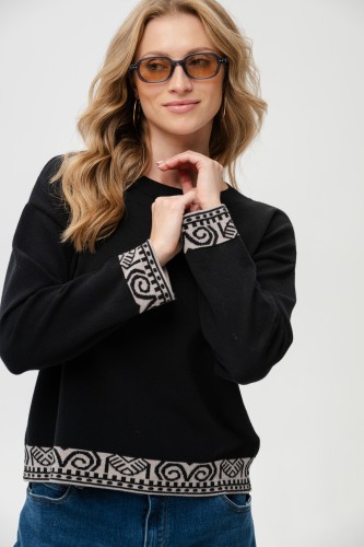 Sweter Damski Kaps Black