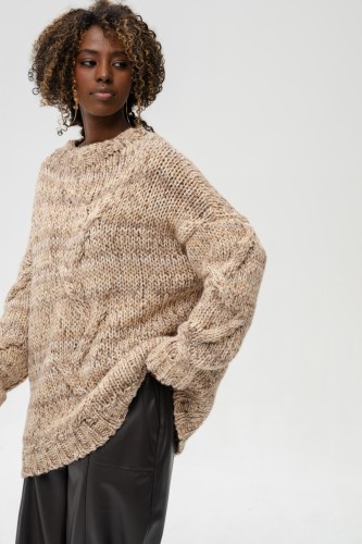 Sweter Damski Klipo Light Brown